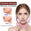 Dispositivi per la cura del viso Massaggiatore lifting V Doppio dispositivo di rimozione del mento LED Pon Therapy EMS Linea di vibrazione Dispositivo di sollevamento dimagrante 231115