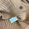 Brand Knitted baby cardigan Splicing design designer kids sweater Size 100-160 round neck Single Breasted child Jacket Nov15