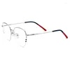 Lunettes de soleil Cadres Belight Optique Hommes Femmes Titanium Half Rimless Cat Eye Rétro Vintage Spectacle Cadre Precription Lens Lunettes 185743