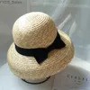 Шляпы с широкими полями Панама Летняя шляпа от солнца в форме лампы для женщин Большая пляжная шляпа с широкими полями Женская высокая шляпа Str Hat Защита от ультрафиолета Дерби Travel Str Hat Women YQ231116