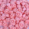 Couronnes de fleurs décoratives en forme d'ours modélisation blanc 3D mousse de polystyrène ours Mini PE Rose fleur pour bricolage artisanat cadeaux Saint Valentin Da