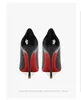 Dress Shoes Spring 2023 Black Pointed Lacquer Leather Side Open High Heels Women's Thin Temperament Sexy Celebrity