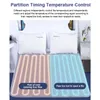 Couverture électrique 220 V 110 V prise couverture chauffante électrique Thermostat automatique Double corps plus chaud lit matelas électrique tapis chauffants tapis chauffant 231116