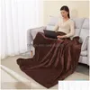 Blankets Electric Blanket Thicker Heater Single Body Warmer Heated Thermostat Heating 152X127Cm Us Plug 021 Drop Delivery Home Garde Dhnnz