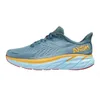 Hoka Clifton 9 Baskets montantes Hokas Chaussures Femmes Hommes Peach Whip Cloud Shifting Sand Noir Blanc Hoka Bondi 8 Chaussure de course Hommes Grande taille Baskets d'extérieur Baskets basses