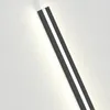Lampa ścienna nowoczesne LED czarne złoto białe metalowe długie światła paska