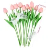 Flores decorativas 10/15pcs LED Tulip Bouquet Night Light Simulation Table Lamp Wedding Romantic Home Decoration