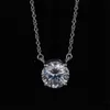 Starsgem 9K 10K 14K Gold Womens Costume Jewelry Lab Diamond Necklace