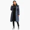 Parkas en duvet pour femmes SANTELON hiver coupe-vent imperméable longue à capuche Parkas femmes épais chaud doudoune vestes manteaux avec ceinture vêtements d'extérieur mode 231115