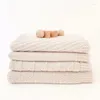 Couvertures Né Enfants Coton Super Doux Bébé Mousseline Swaddle Wrap Couverture Tricotée Pour Bébé Garçon Fille Literie Couette