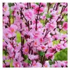 Decorative Flowers & Wreaths Artificial Cherry Spring Plum Peach Blossom Branch Silk Flower Tree For Wedding Party Decoration White Re Dhirl