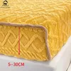 Set di lenzuola 180x200 cm Coprimaterasso Copriletto caldo invernale Taff Velluto in pile Biancheria da letto Peluche Lenzuolo con angoli spessi Queen King Size Decor 231116