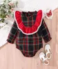 Rompers born Baby GIRL Christmas Clothing Long Sleeve Winter Childrens Fashion Cute Cotton Boutique jumpsuit 231115