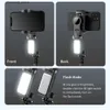 Stabilizers 360Rotation Phone Stabilizer Desktop Handheld Gimbal Stabilizer Fill Light Wireless Remote Selfie Stick Tripod Phone Holder New Q231116