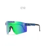 2023 Original Pits VIPERS Sport Google TR90 polarisé pour hommes / femmes lunettes coupe-vent en plein air 100% UV miroir cadeau lunettes de soleil avec boîte50