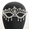 Pinces à cheveux, couvre-chef de mariée, masque de boule, fête de mariage européenne et américaine, frange en cristal, bijoux en strass