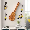 Bougeoirs noir Note de musique applique murale fer symbole décor Vintage Art Base de lampe musicale pour maison bureau chambre