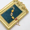 Hänge halsband medeltida färgade glas kristall vintage set halsband armband studörhängen