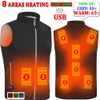 Men's Vests Winter Warm Men Jacket Heated Vest USB trekking Electric Heating Jacket Body Warmer Heating Pad hunting heated vest Jacket 231115