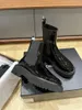 Tasarımcı botları kadın ayak bileği patik kış kanalı deri bot Martin platform mektubu ccity lüks kadın