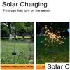 Trädgårdsdekorationer Trädgårdsdekorationer LED Solar Power Firework Lights Decoration Fairy Waterproof Outdoor Dandelion Lawn Lamp för Pati DHGDI