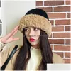 Bonnet/Skull Caps Beanie/SKL Caps Clava Hiver Chaud Cache-oreilles Bonnets Tricotés Chapeaux De Laine Pour Femmes 2022 Nouveau Bonnet Grande Taille En Peluche Tricot DH1Cx