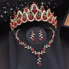 Set di gioielli da sposa Corona di lusso Sposa per le donne Diademi Set Collana girocollo Orecchini Prom Accessori per costumi da sposa 231116