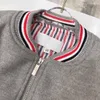 Luxury toddler jacket cotton kids designer clothes Size 100-150 autumn baseball uniform Striped lining kids coat Nov15