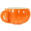 Mugs Ceramic Pumpkin Cup Soup Bowls Pattern Set Breakfast Handle Milk Ceramics Office Water Child Exquisite Gourd