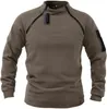 Chaquetas para hombres EE. UU. Táctico para hombres al aire libre Polar Fleece Chaqueta Ropa de caza Cremalleras cálidas Jersey Hombres Abrigo a prueba de viento Ropa interior de senderismo térmica 231116