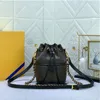 Brand bucket bag Luxury leather presbytery Shoulder bag Fashion Chain Underarm Bag Mini drawstring crossbody bag Wealth bag