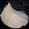 Abiti da sposa Abiti da sposa Modesti Abiti da sposa con maniche lunghe con nappe Abiti da sposa trasparenti con collo gioiello Pizzo Appliquato con perline Paillettes in cristallo Taglie forti Robe De Mariee Realizzato su misura