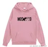 Felpe con cappuccio Moschino Felpe Moschino Moschino Stampa grafica Perfetto oversize Autunno Mens Designer Moschino Felpe con cappuccio Maglione sportivo 472