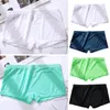 Underpants Breathable Men Panties Slim Fit Pure Color Boxers Moisture Wicking Inner Wear Clothes