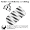 Blankets Black Polka Dots Baby Swaddle Blanket For Born Receive