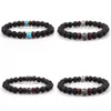 Charme pulseiras 3 estilos vulcão lava pedra madeira grânulo pulseira diy difusor de óleo essencial para mulheres homens jóias drop entrega dhgarden dhdjy