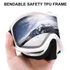 Skidglasögon MaxJuli Brand Professional Ski Goggles Dubbellager Lins Anti-dim UV400 Ski Glasögon Skidåkning Män Kvinnor Snöglasögon 231116