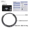 Passed Diamond Test 16-24inch 925 Sterling Silver Black Gold Ploated 5mm Black Moissanite Tennis Chain ketting Bracelet voor mannen Women Leuk cadeau