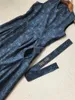 Lässige Kleider Damen Dunkel gemustertes Jacquard-Kleid Perlengürtel ärmellose Schnürung Rundhalsausschnitt weibliche Vintage Midi-Robe