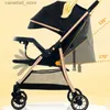 Barnvagnar# Baby Barnvagn Tvåvägs lätt barnvagn en-knapps rese bärbar barnvagn spädbarn vagga fällbar högvy barnvagn baby vagn Q231116