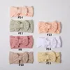 Hair Accessories Wholesale Baby Headband Oversized DIY Double Bow Cotton Hairloop Hairrope Born Elastic Hairband Band Knitted