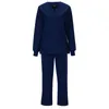 Women s Two Piece Pants 2pc Women Fleece Uniforms Set Scrub Top Suit Solid Velvet Nurse Uniform Winter Para Mujer Uniforme 231116