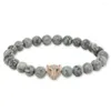 Bracelets de charme 2023 Bijoux de qualité supérieure en gros 8mm gris veiné photo pierre naturelle perle macro inserts zircon léopard hommes