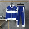 24SS diseñador para hombre chándales bordado letra impresión cremallera rompevientos chándal traje deportivo de lujo hombre raya traje deportivo trajes deportivos azules