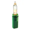 Mini luzes de Natal incandescentes transparentes de 100 contagens, com fio verde, 21,