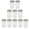 Dinnerware Sets 10 Pcs Disposable Juice Bottles Drink Water (Transparent)