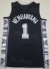 Herren Basketball City Keldon Johnson Trikot 3 Manu Ginobili 20 Tim Duncan 21 Victor Wembanyama 1 Earned Stitched Statement Atmungsaktives schwarz-weiß-graues Team-Shirt