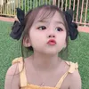 Accesorios para el cabello para niños, horquilla con lazo, Clip de pico de pato dulce y bonito, flequillo Simple para niñas, tocado coreano japonés