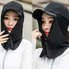 Eşarplar Şal Kap Maskesi İpek Eşarp Yüzü Kadınlar Açık Mekan Erkekler Güneş Koruyucu Anti-UV Kapak Peçe