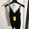 Débardeur à col en V pour femmes, Camisole fine et Sexy sans manches, pull imprimé de styliste, dos nu, gilet de sport